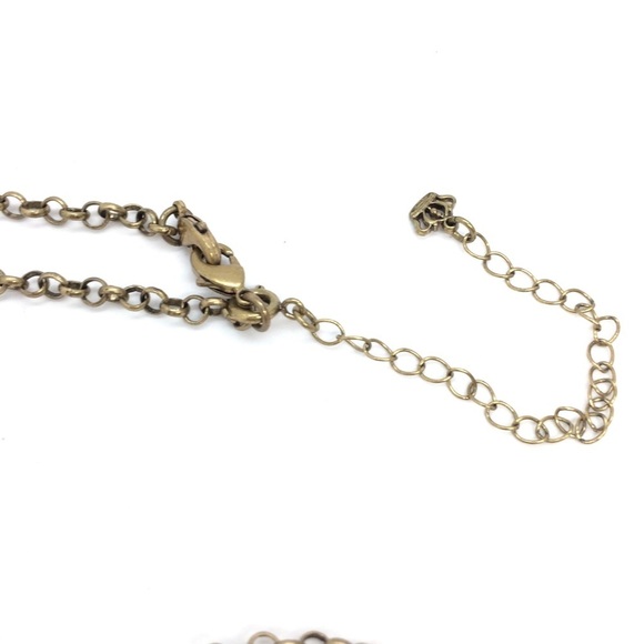 !!soLD!! PREMIERE DESIGNS LOTUS NECKLACE TURQUOISE BRASS GOLD TONE - Picture 13 of 13